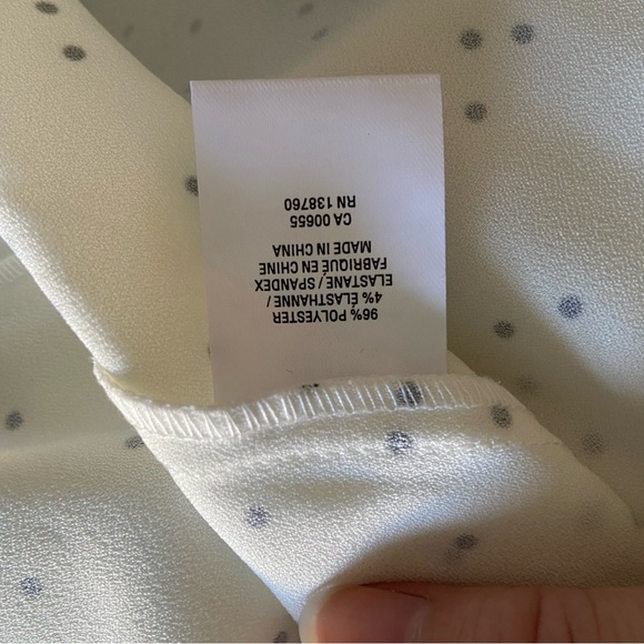 Reitman’s Polka Dot Ruffle Sleeve Blouse - Picture 6 of 6